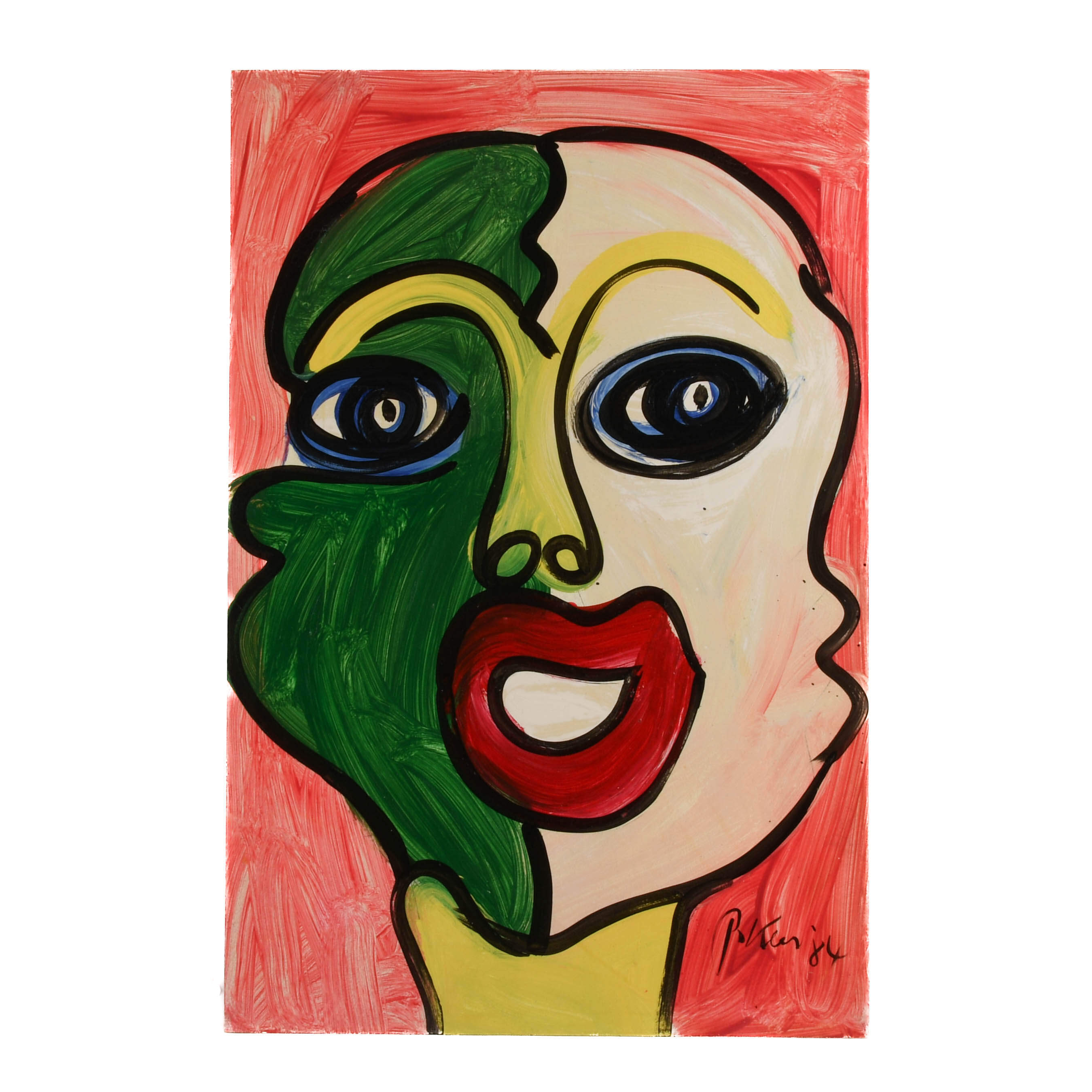 Signed Peter Keil "Duality in Color" Mix Media on Masonite-1