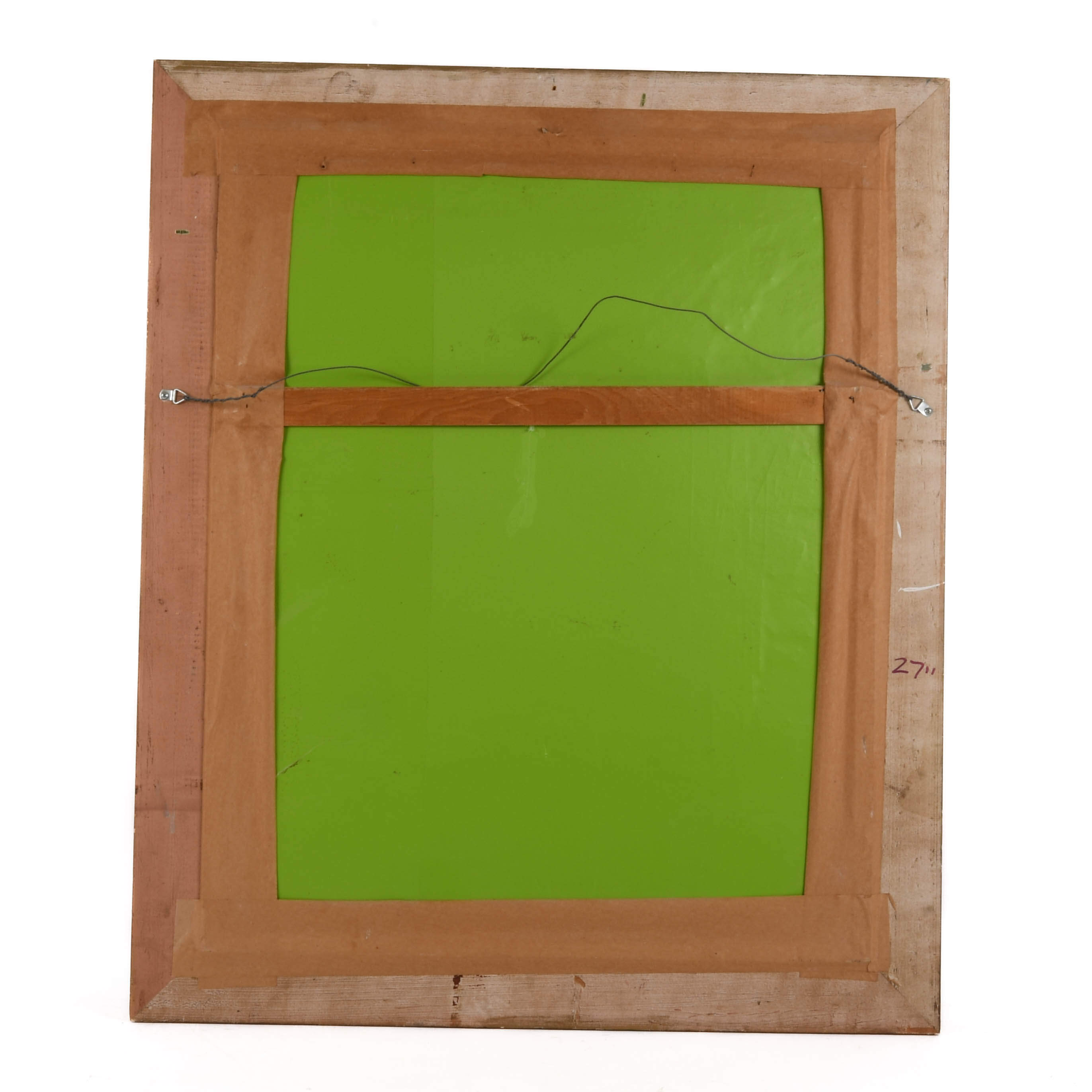 Framed Osvaldo Gutierrez "Untitled Face" Mixed Media on Canvas-5