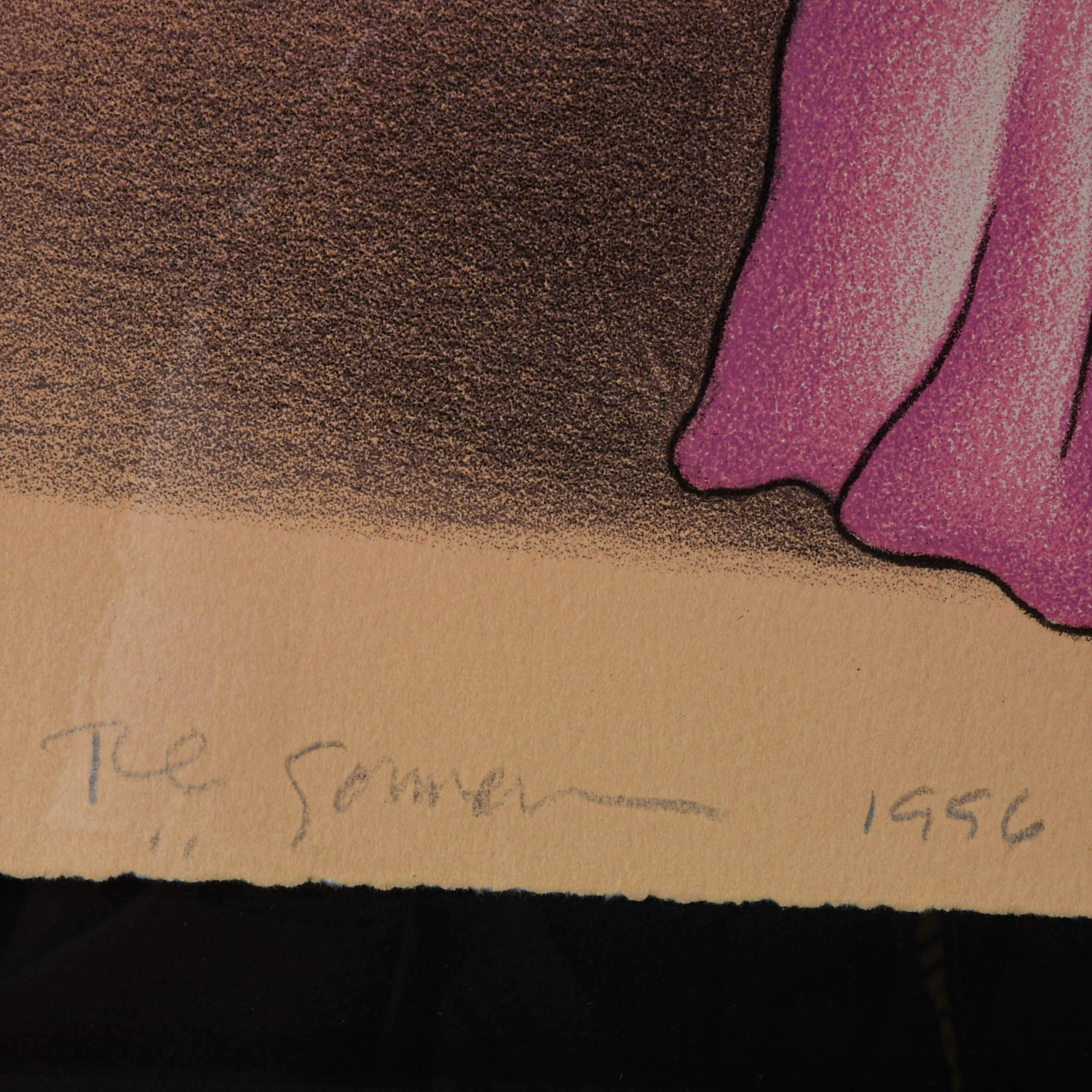 Framed Signed R.C. Gorman Limited-Edition "Luminarias" Lithograph-5