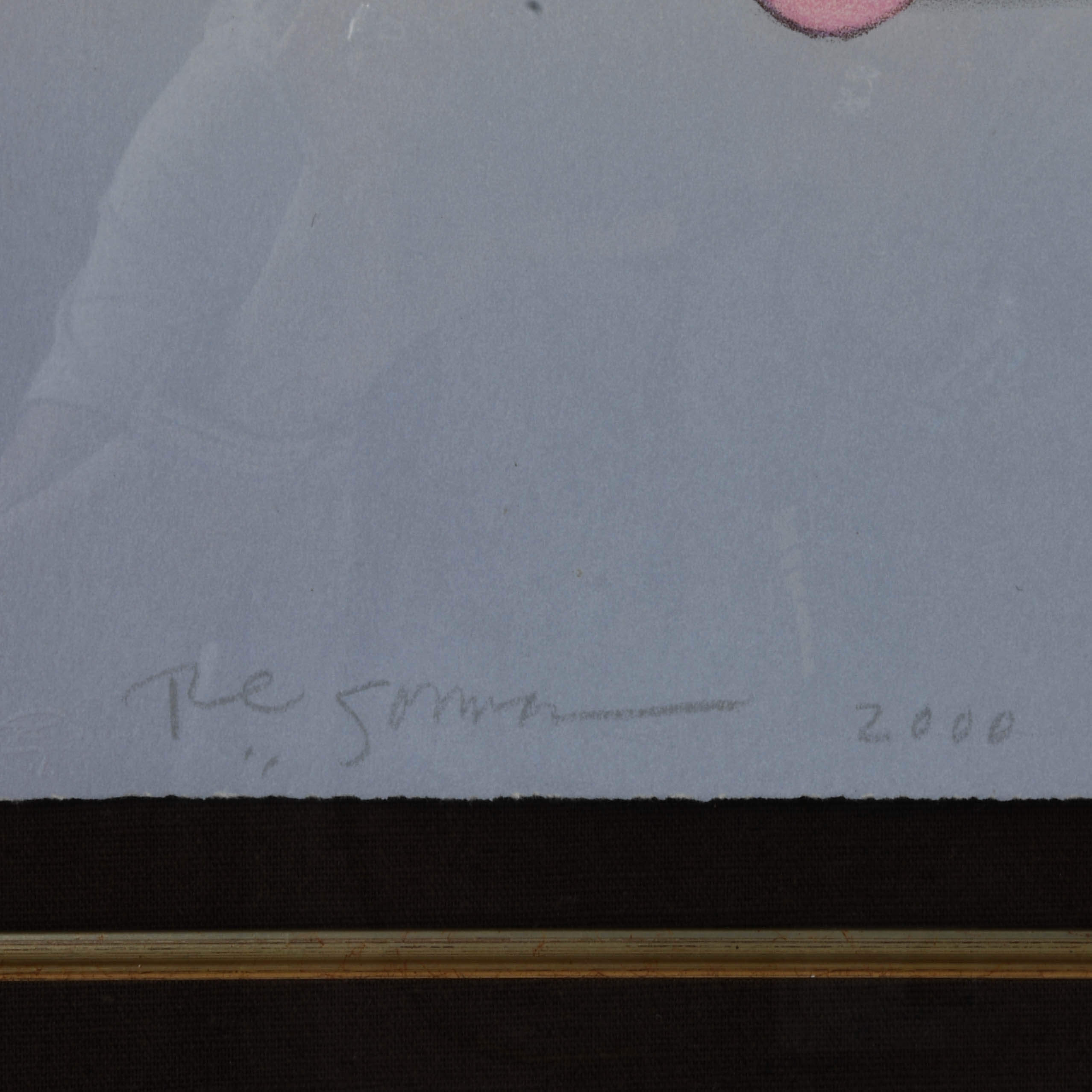 Framed Signed R.C Gorman Limited-Edition 57/75 Lithograph "Squash Blossom"-6