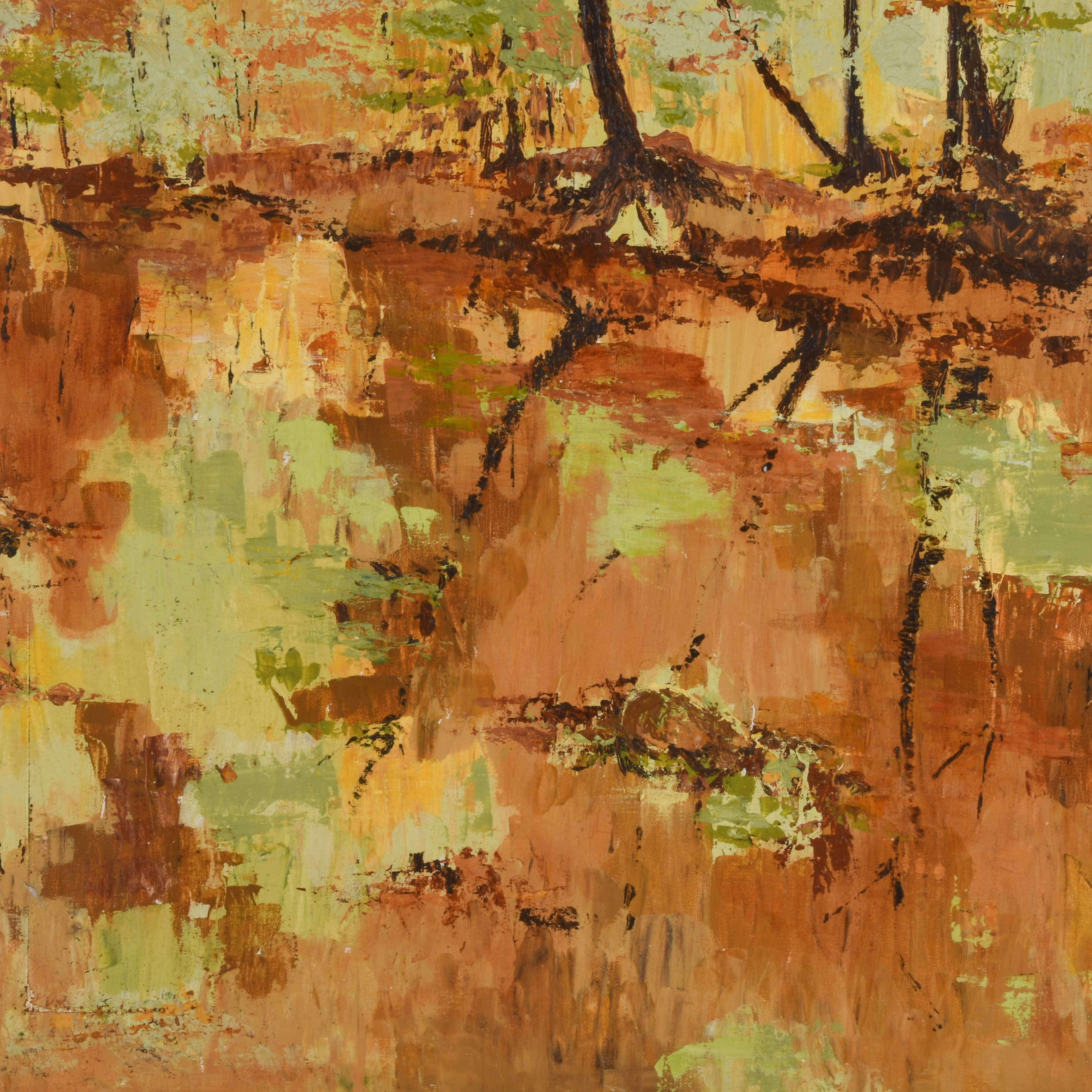 Framed Signed "Impression of Autumn" Artwork by G. Cromer-3
