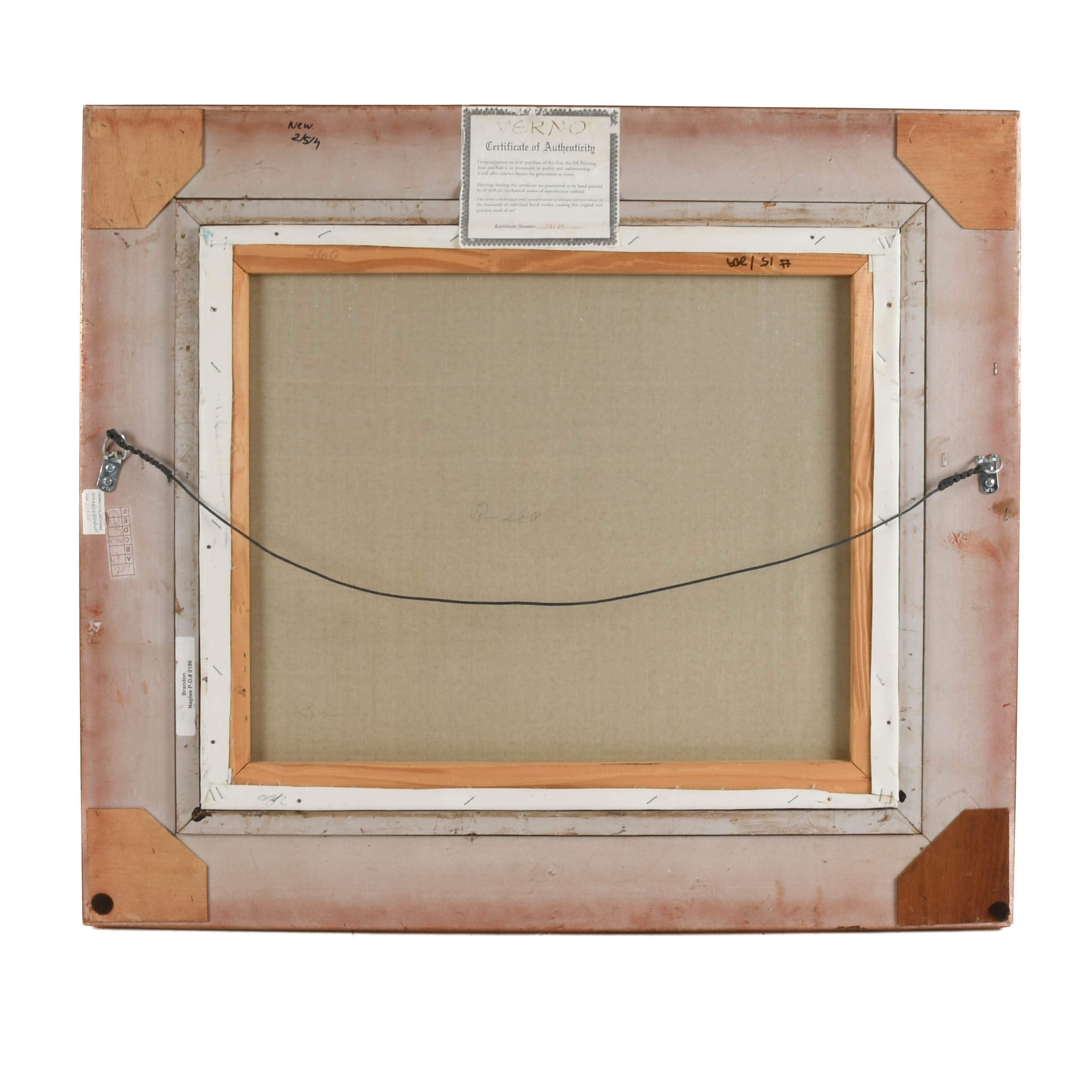 Framed "Untitled Port" Oil on Canvas-6