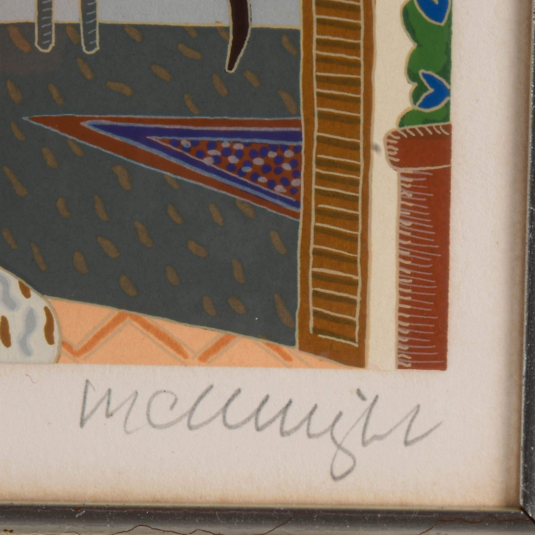 Signed Thomas McKnight "Positano Terrace" Limited-Edition Lithograph-5