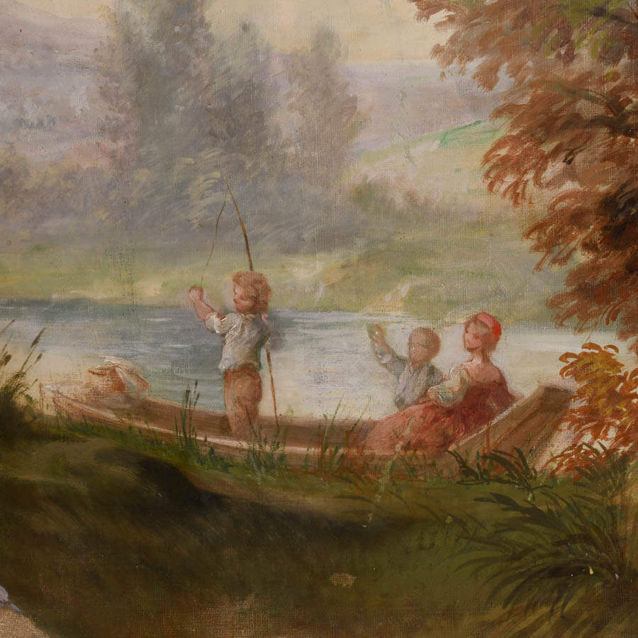 Antique The Garden of Gallantry In the Manner of Jean-Baptiste Joseph Pater-3
