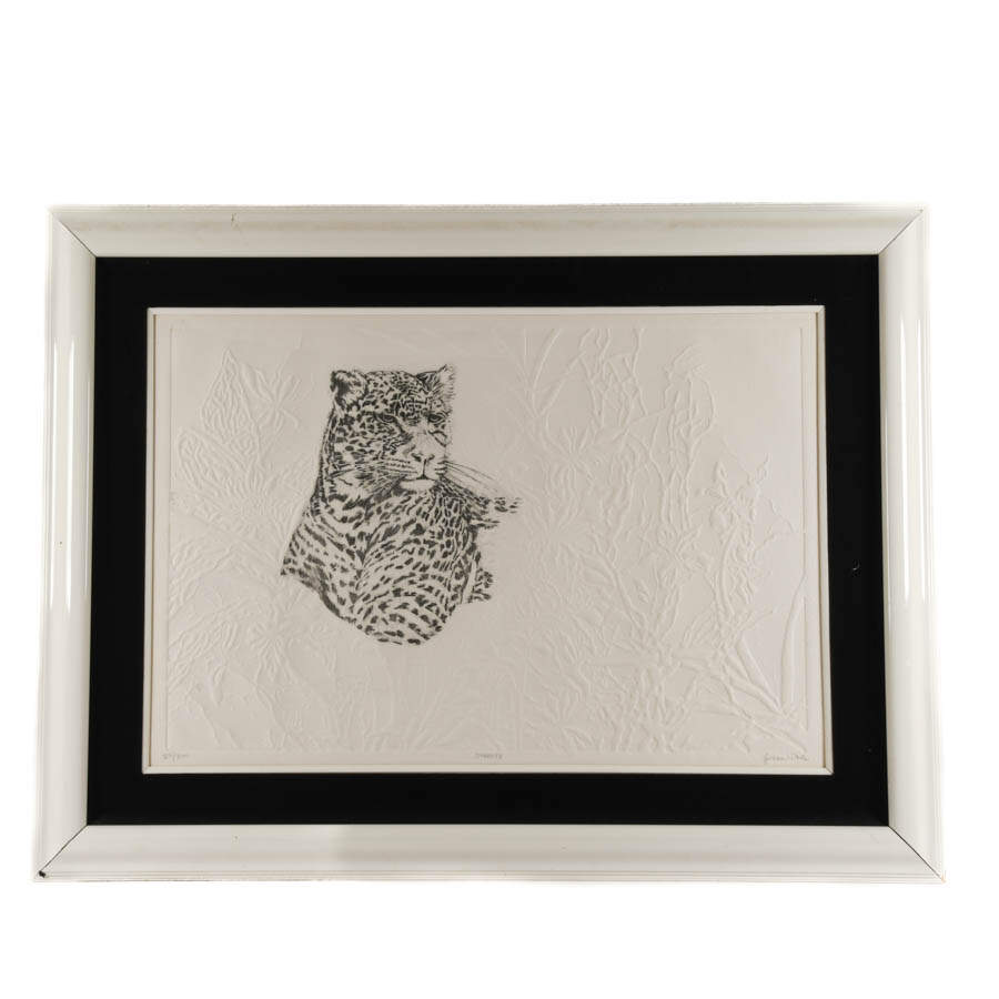Framed Signed Jonna White Watcher of the Canopy Limited-Edition Mix Media-1