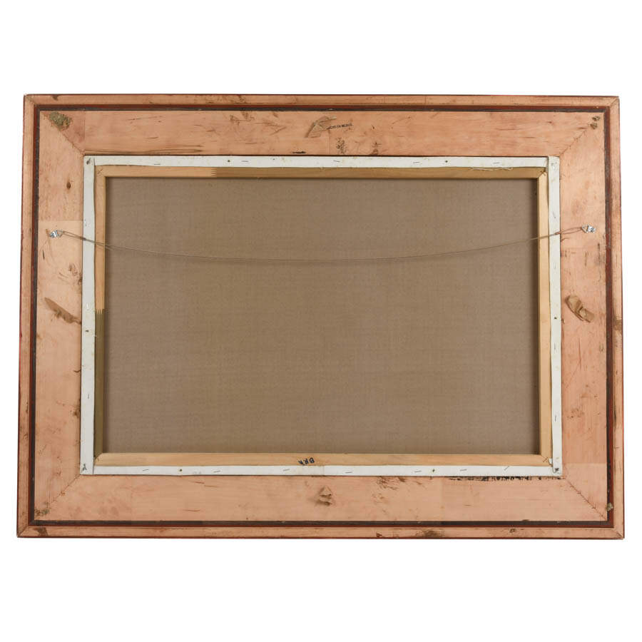 Framed Signed Reclining Nude Oil on Canvas Attributed to David Condori-5