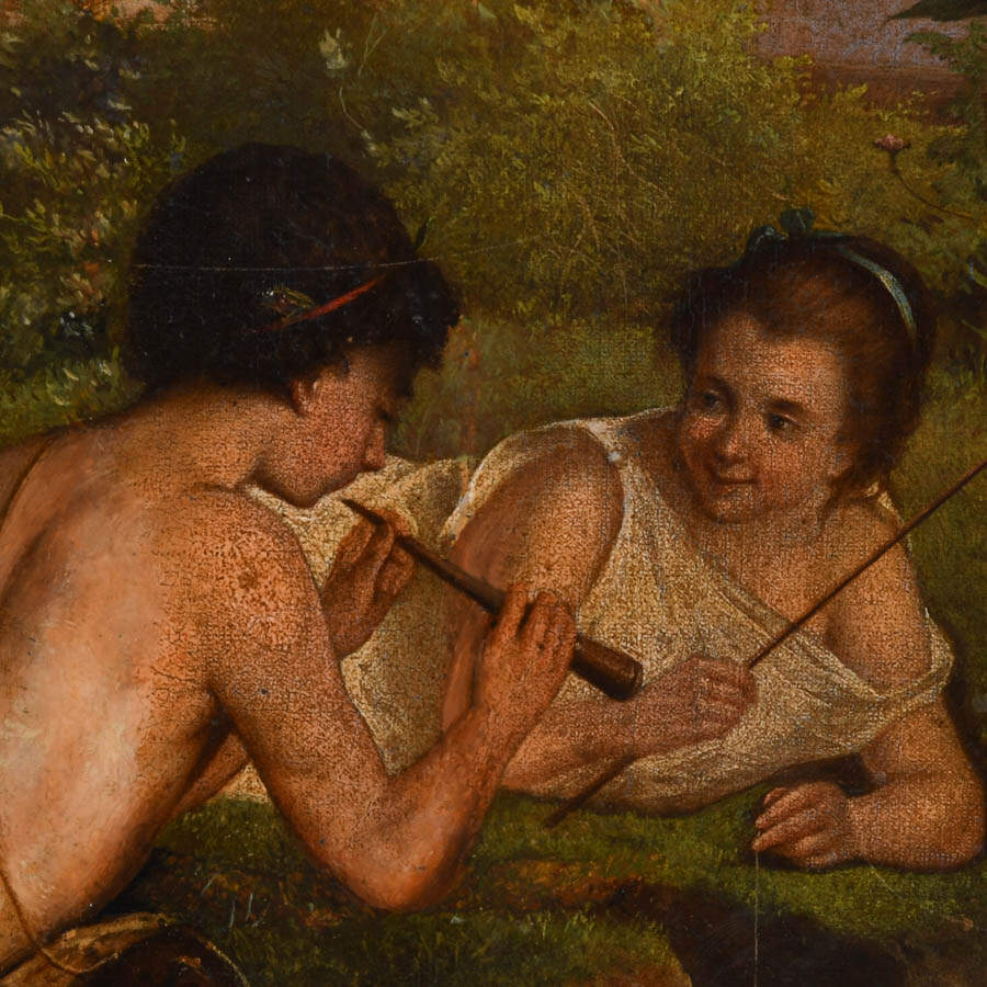 Antique Framed Signed Oil on Canvas by A. Rofsi-3