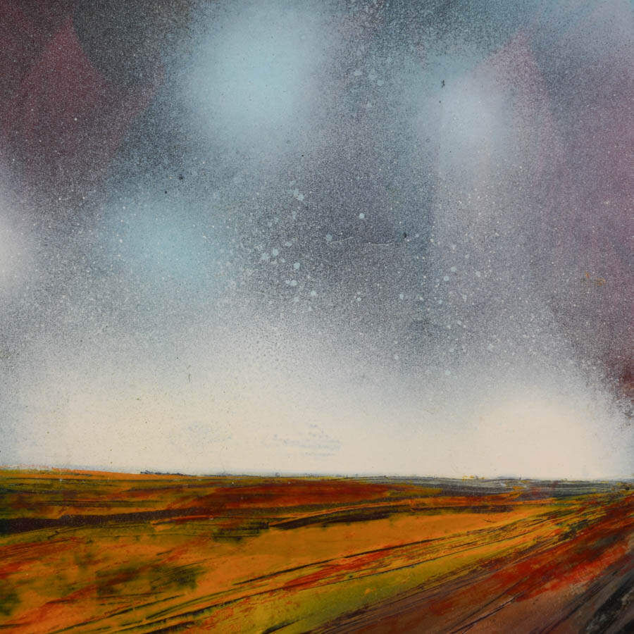 Framed J. Akston "Intensity and Calm" Oil on Paper-4