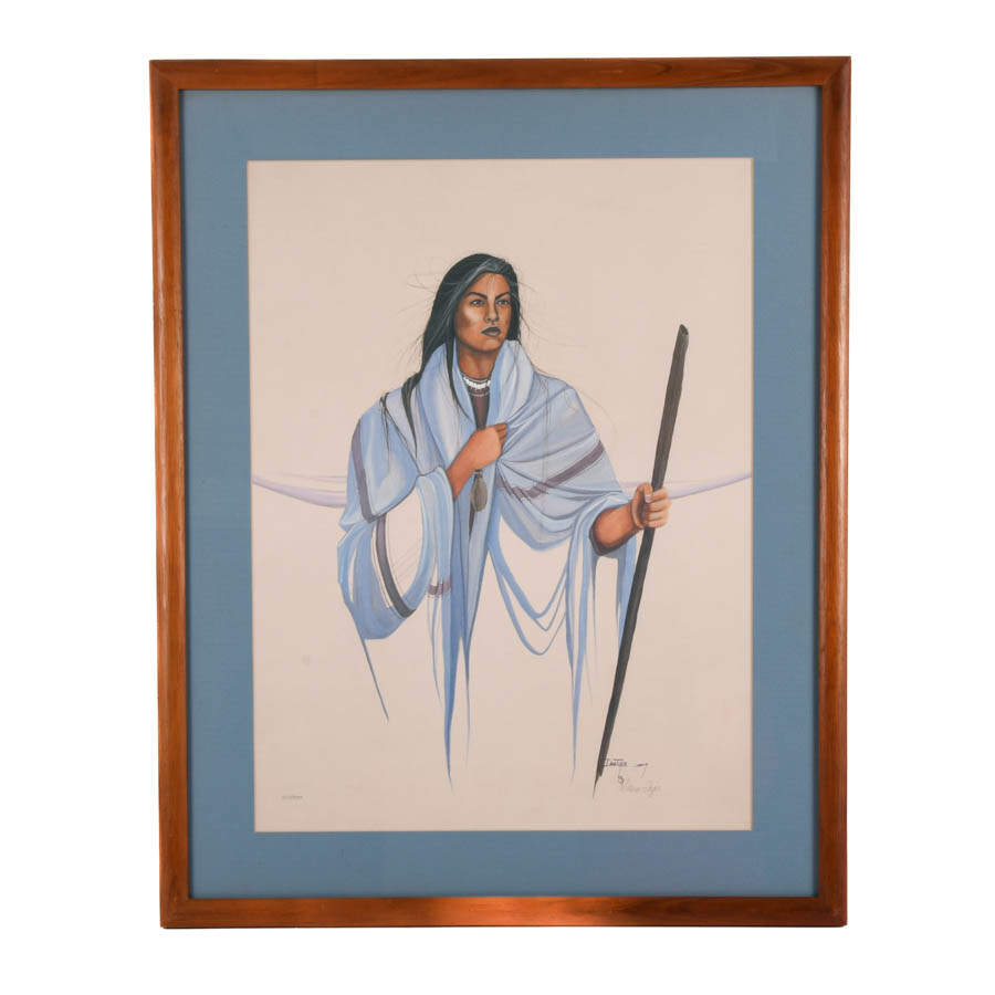 Framed Signed Dana Tiger "Moving Forward" Limited-Edition Lithograph-1