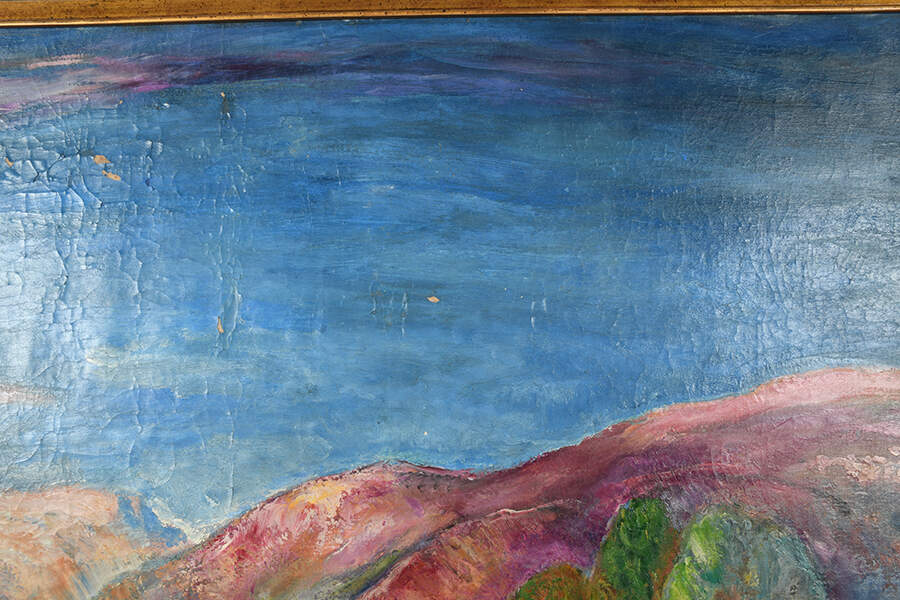 Framed Signed "Maternitate" Oil on Canvas After Mihail Simonidi-4