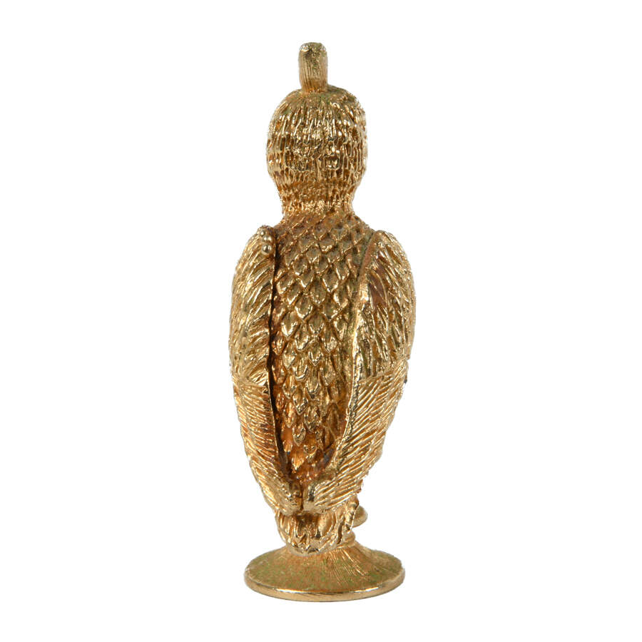 Corday Le Coq D'Or Gold Cockerel Bird Solid Perfume Compact-4