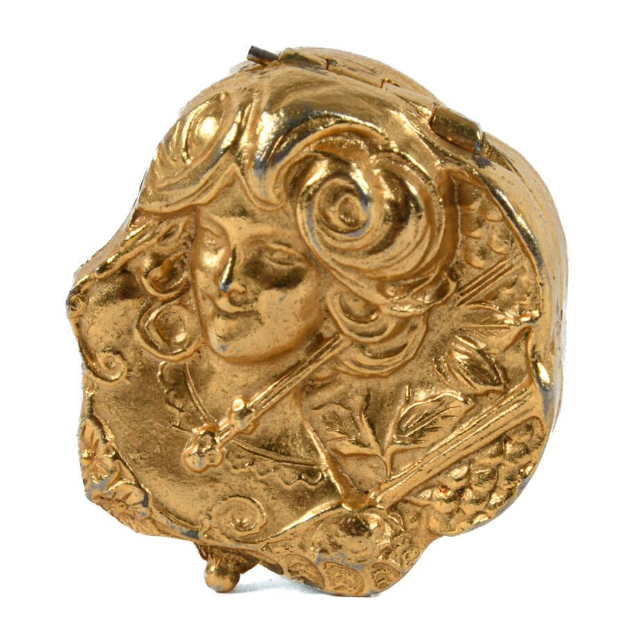 Estée Lauder Art Nouveau-Style Portrait Perfume Compact-3
