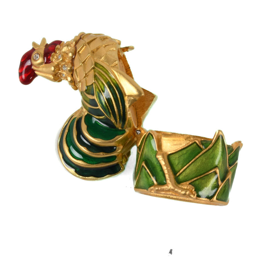 Estée Lauder 2001 Rooster Solid Perfume Compact-6