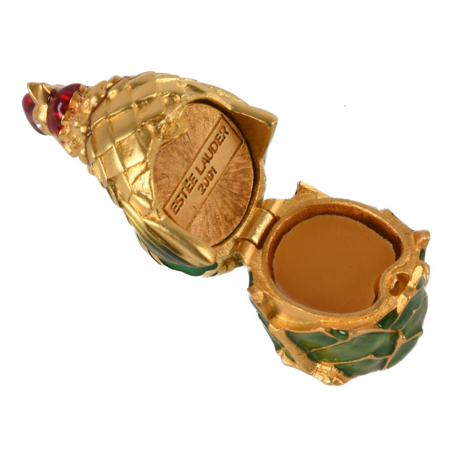 Estée Lauder 2001 Rooster Solid Perfume Compact-4