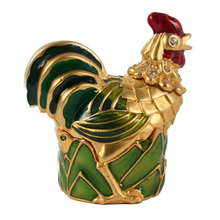 Estée Lauder 2001 Rooster Solid Perfume Compact-3