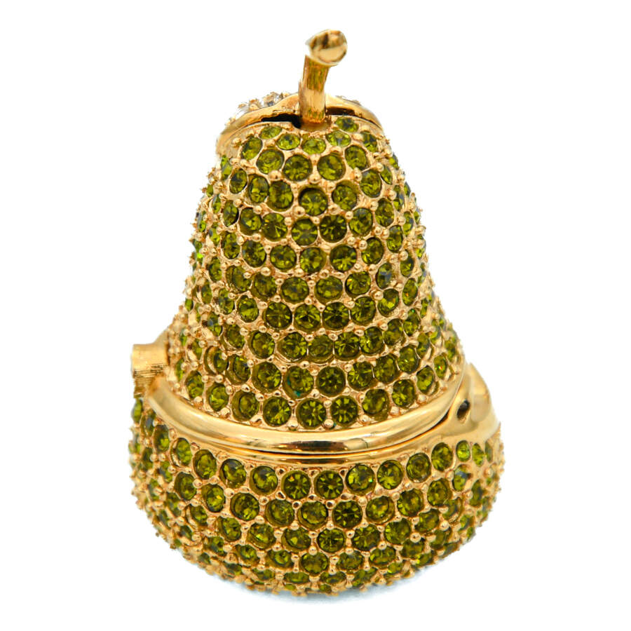 Estée Lauder 1996 Crystal Green Pear Solid Perfume Compact-3