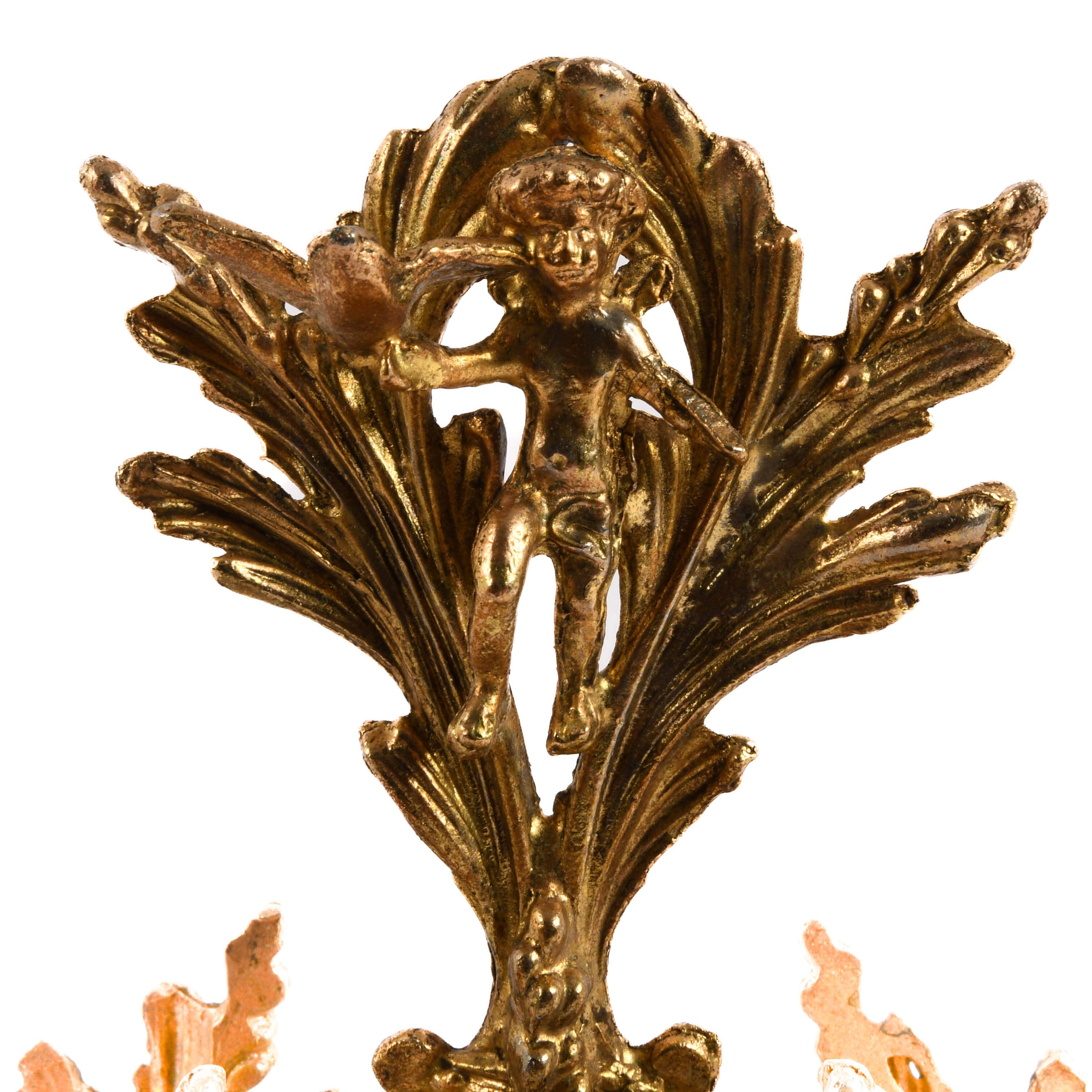 Hollywood Regency Ormolu and Brass Perfume Bottle and Trinket Box-3