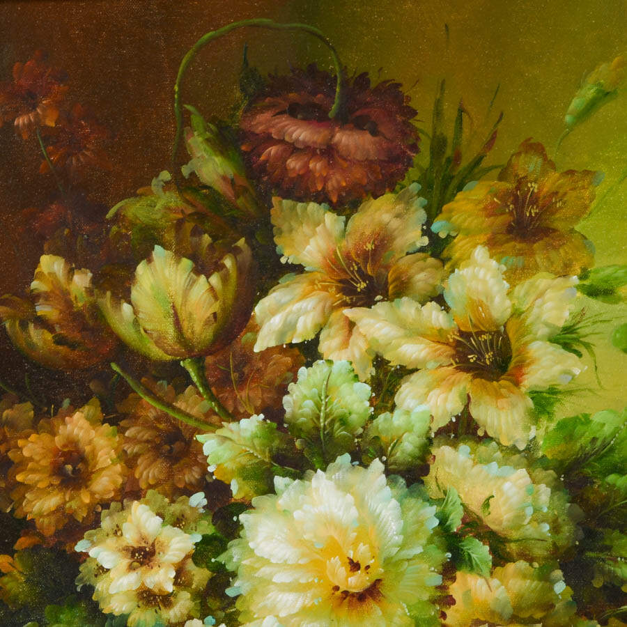 Framed "Garden's Gift" Oil on Canvas-3