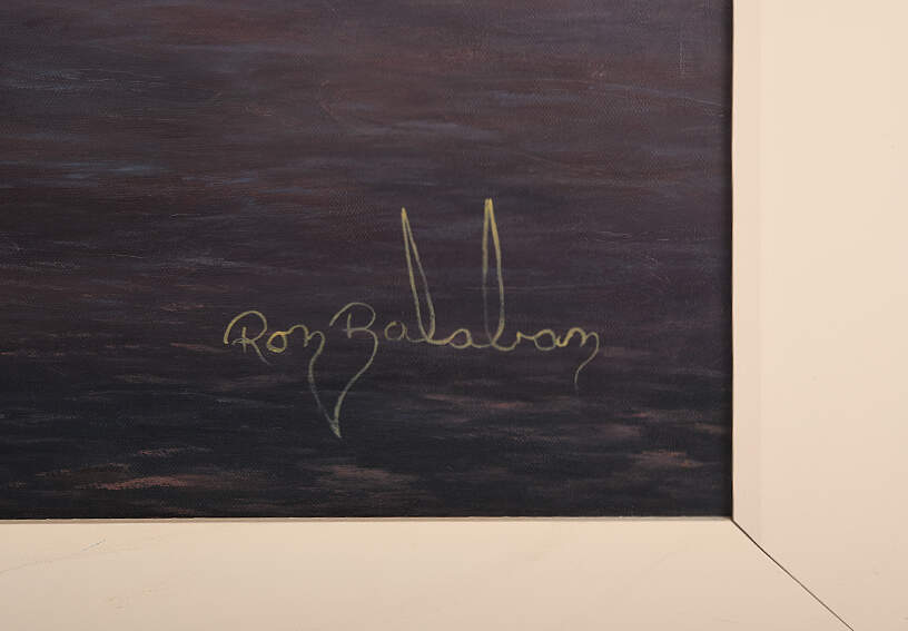 Framed Signed Ron Balaban Freedom's Charge Oil on Canvas-6