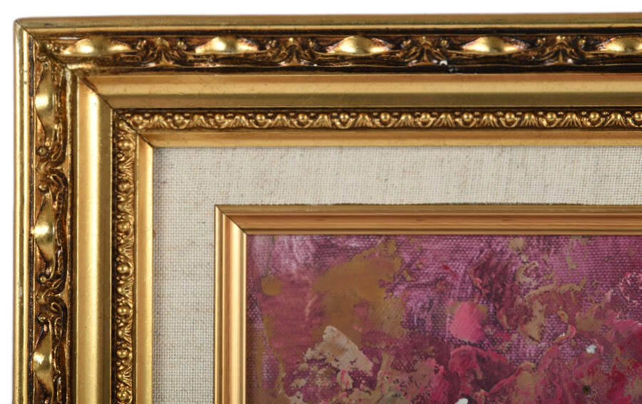 Framed Signed L. Freeman Petals and Patterns Artwork-3