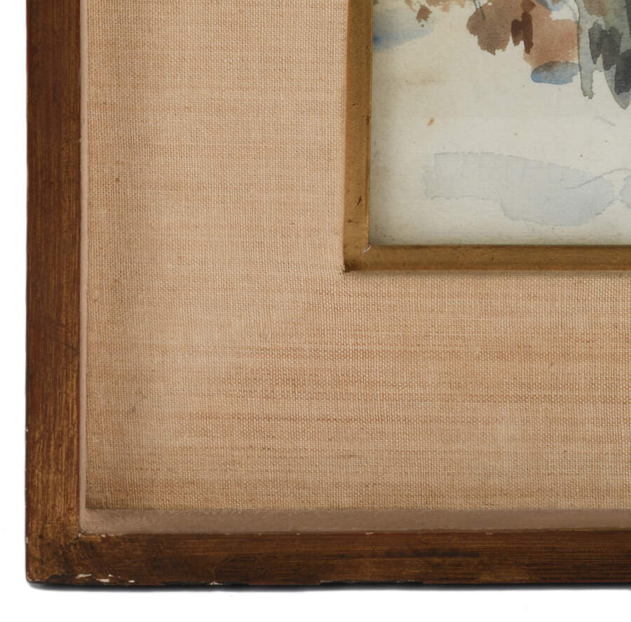 Framed Signed Frost and Reflection Watercolor-4