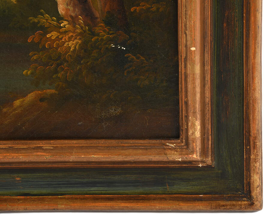 Framed Signed Wanderer in the Hills Oil on Canvas-5