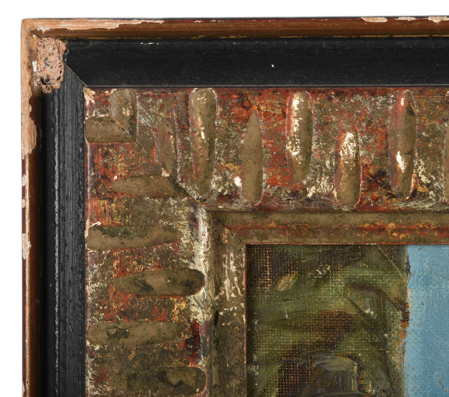 Framed Signed Laundry in the Breeze Oil on Board-3