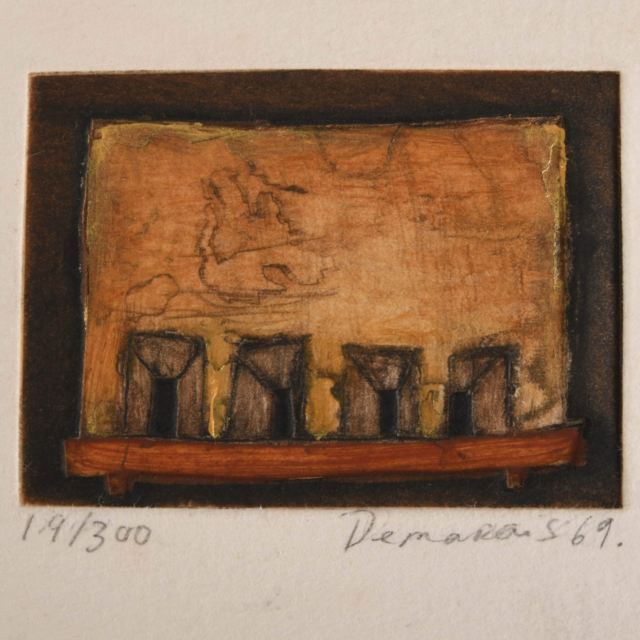 Signed and Numbered Joseph Demaras Watercolor-2