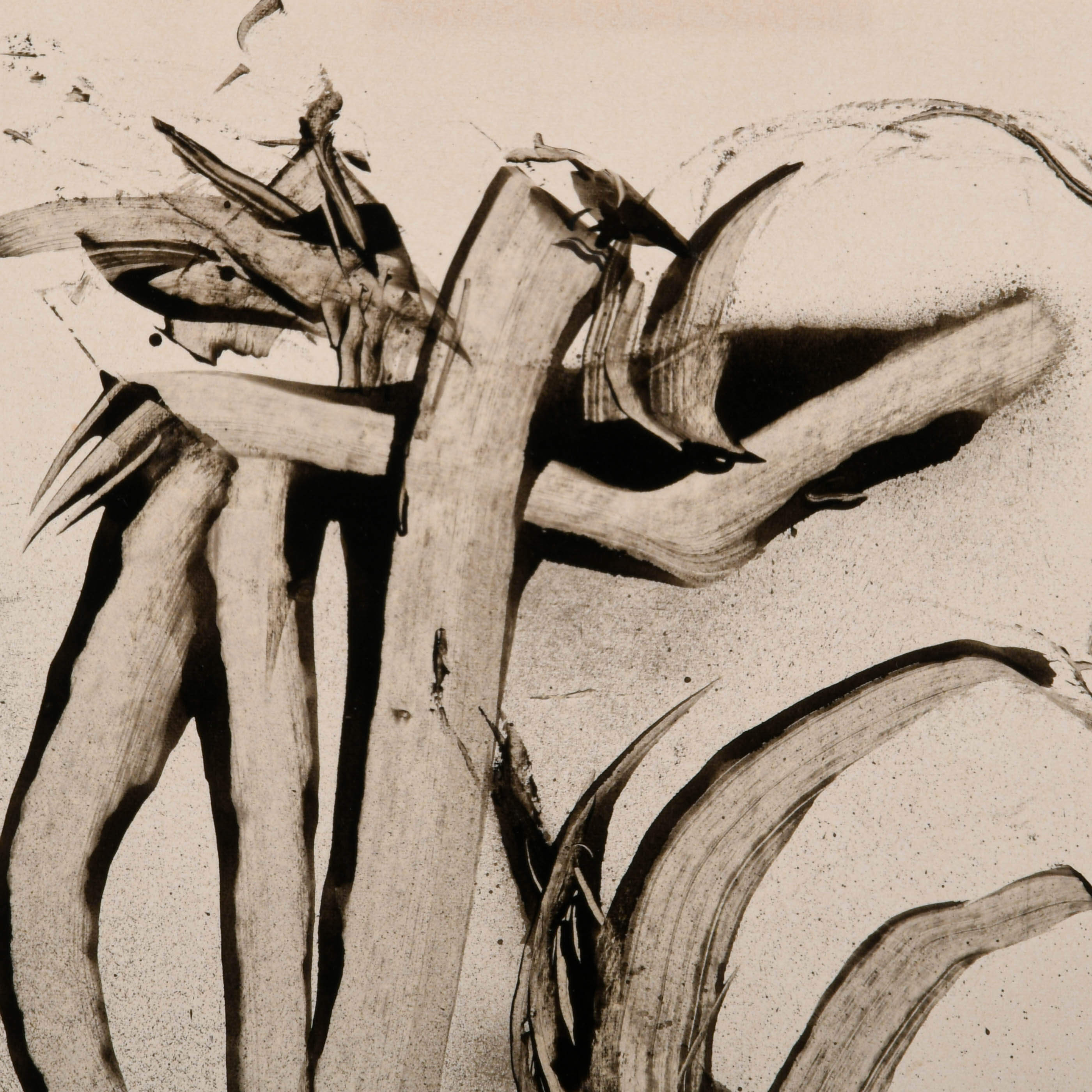 Framed Signed J. Akston Mixed Media "New Habitat, 1970"-3