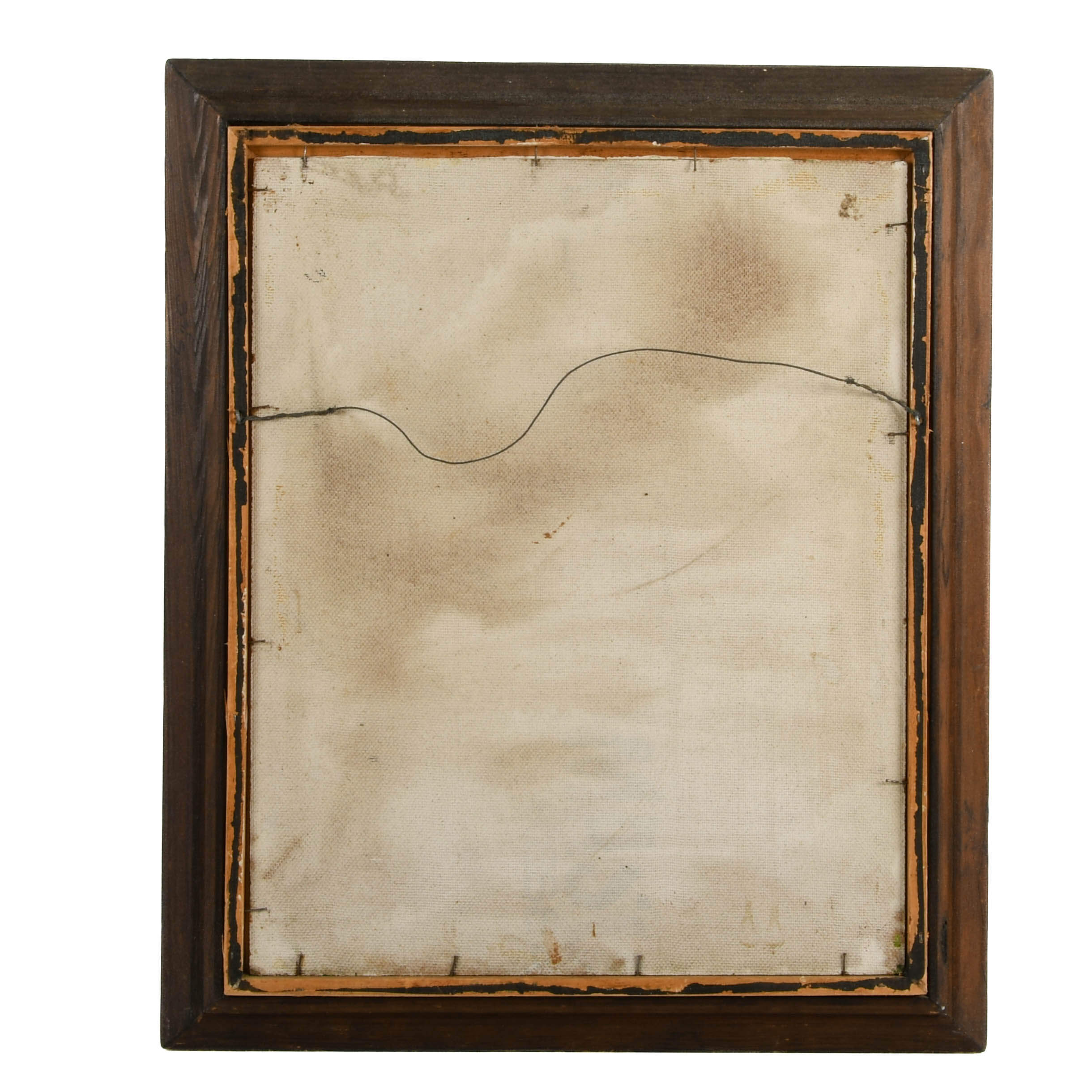 Framed Signed Cityscape Oil on Board After Joaquín Torres-García-7