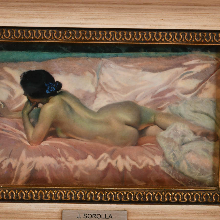 Polysmalt Enamel on Tin Portrait by Joaquín Sorolla y Bastida-3