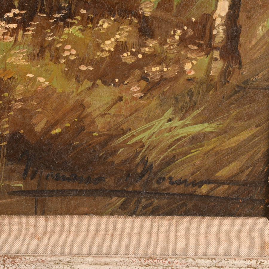 Signed Mid-Century Mariano Moreno Landscape Oil Painting-5