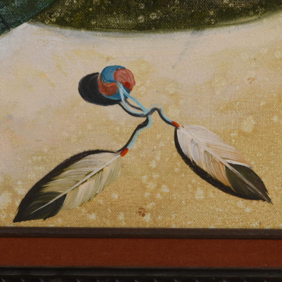 Southwestern Mixed-Media Painting on Canvas Signed by Myung Mario Jung-3