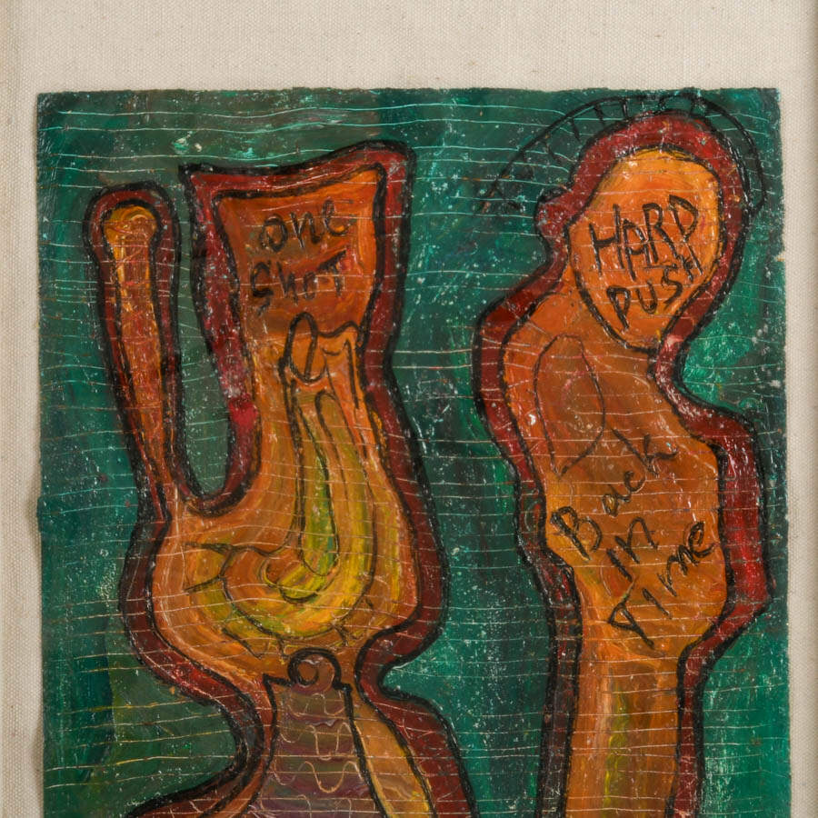 "Back in Time" Oil on Paper Signed by Alexander Gore 2005-2