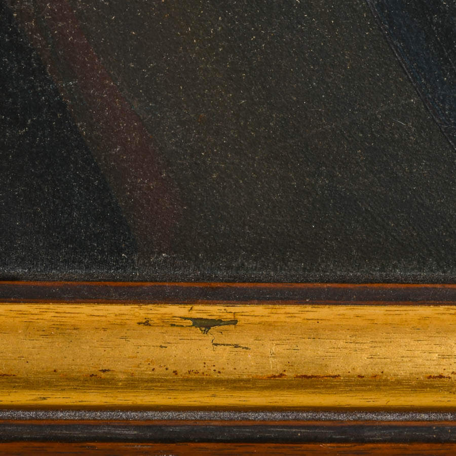 Framed "Canasteras en la Noche" Oil on Board Signed by Asdrúbal Domínguez-6