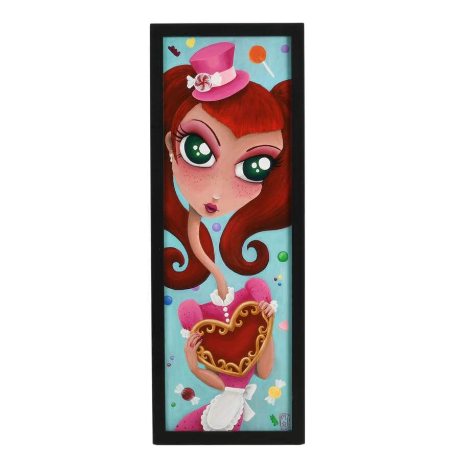 Framed "Sweetheart" Acrylic on Canvas Signed by Misha in 2010-1