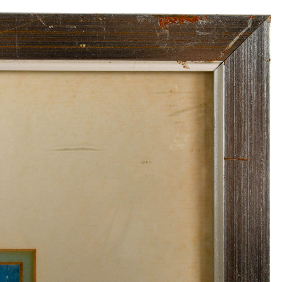 Framed "Old Jerusalem" Gouache on Board Signed by Yehuda Wallersteiner-8