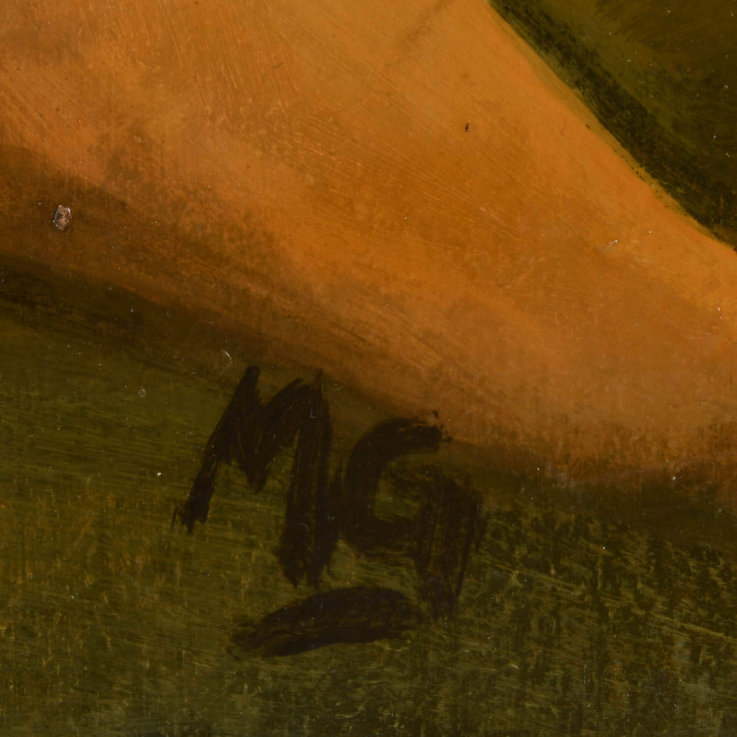 "Woman in Black" Oil on Masonite Signed MG-4