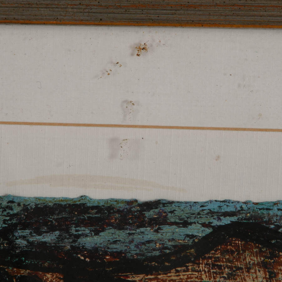 Framed "Marina Flix" Oil on Paper Signed by Alexander Gore-5