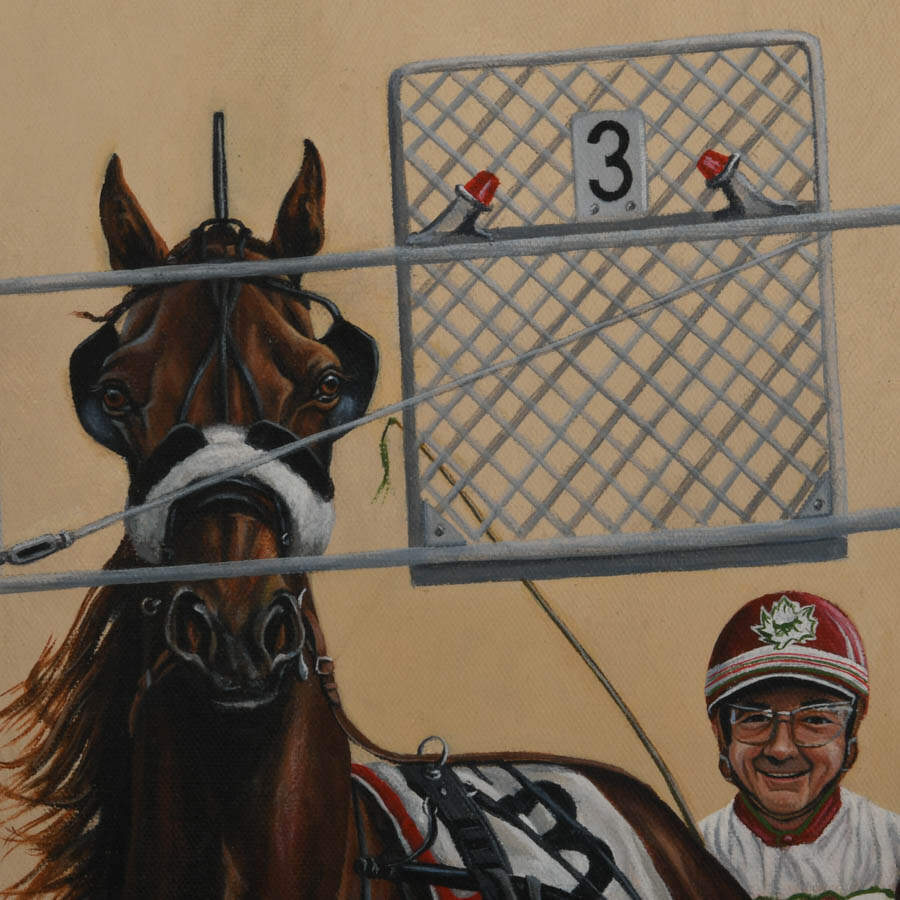 "On The Road Again" Oil on Canvas Signed by Mary Lou-4