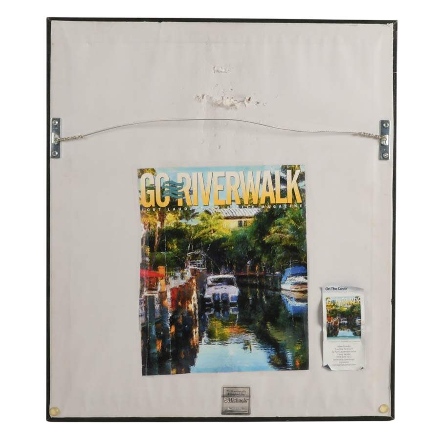 "Serene Las Olas in Ft. Lauderdale" Mixed-Media on Paper Signed Blanche '14-5