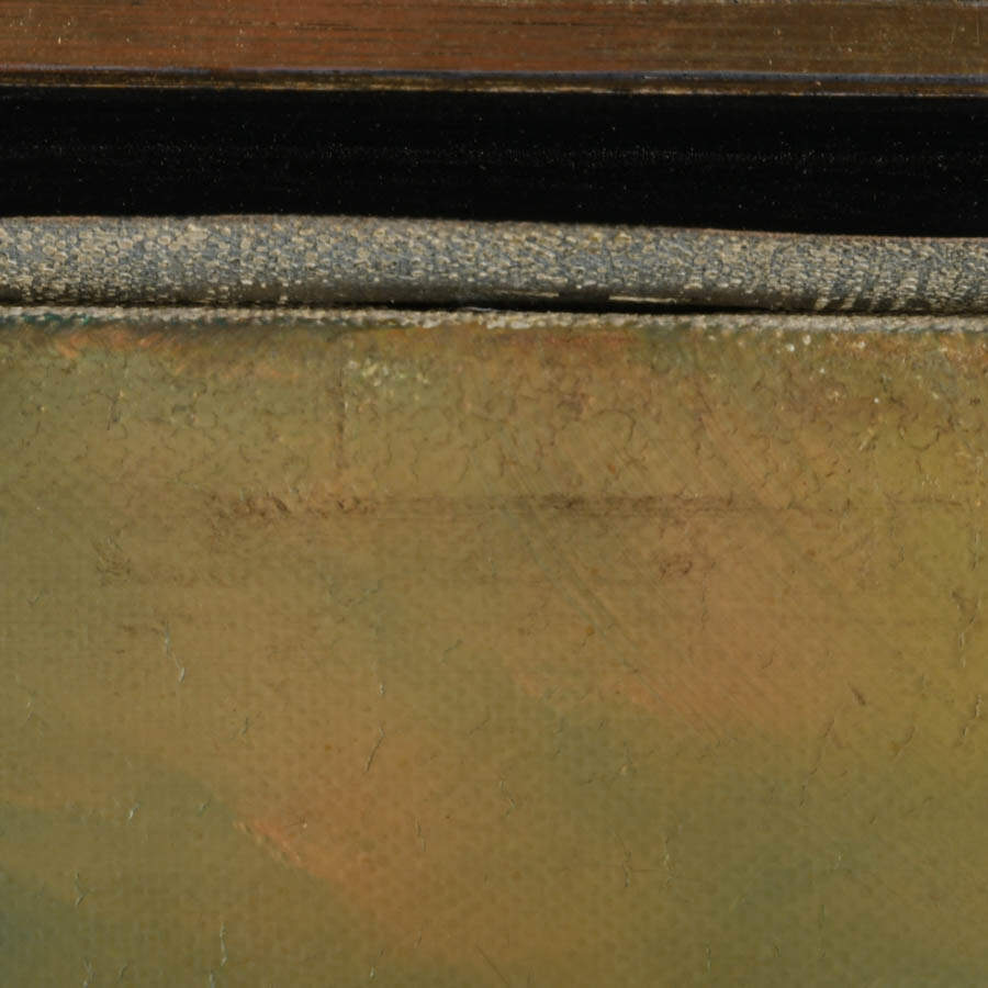 Framed Abstract Oil on Canvas Signed by Martin Rolland-5