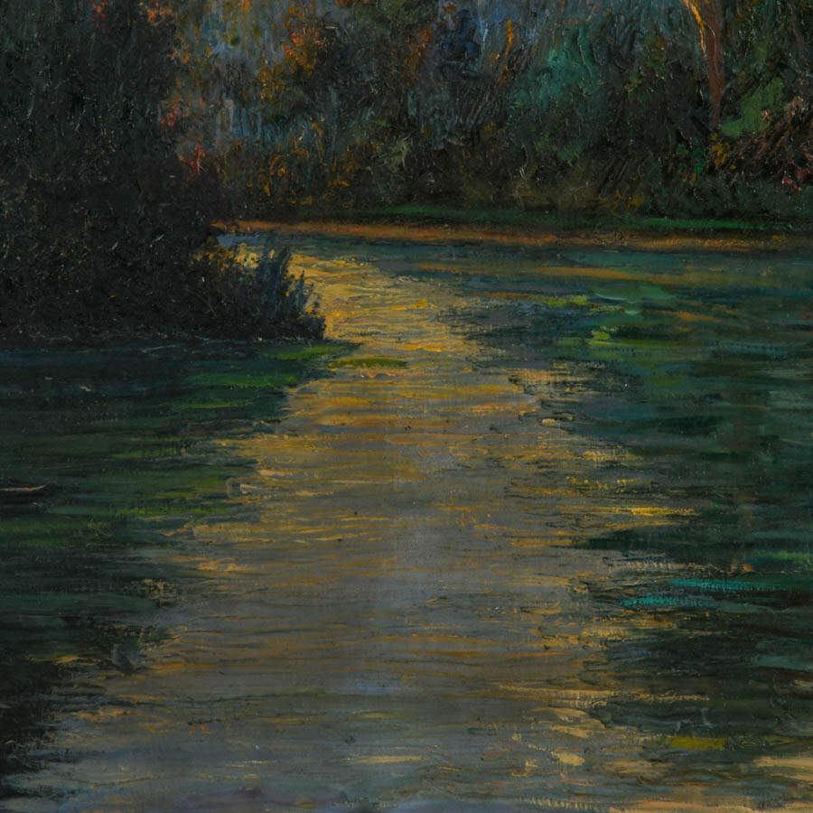 Signed Ele Schembri "Rio Sarmiento-Tigre" Oil on Canvas-4