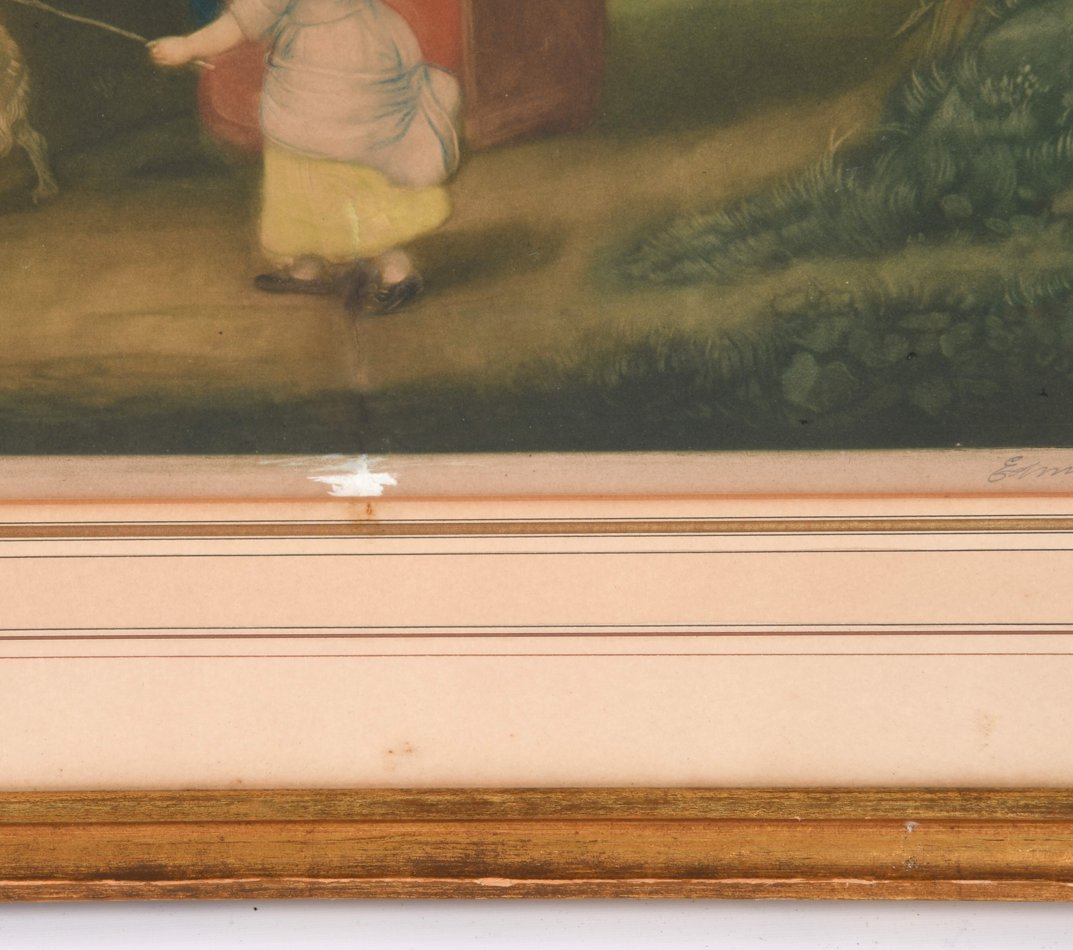 Framed Signed Edmund Wardle "Sunday Morning" Lithograph After W.R. Bigg-7