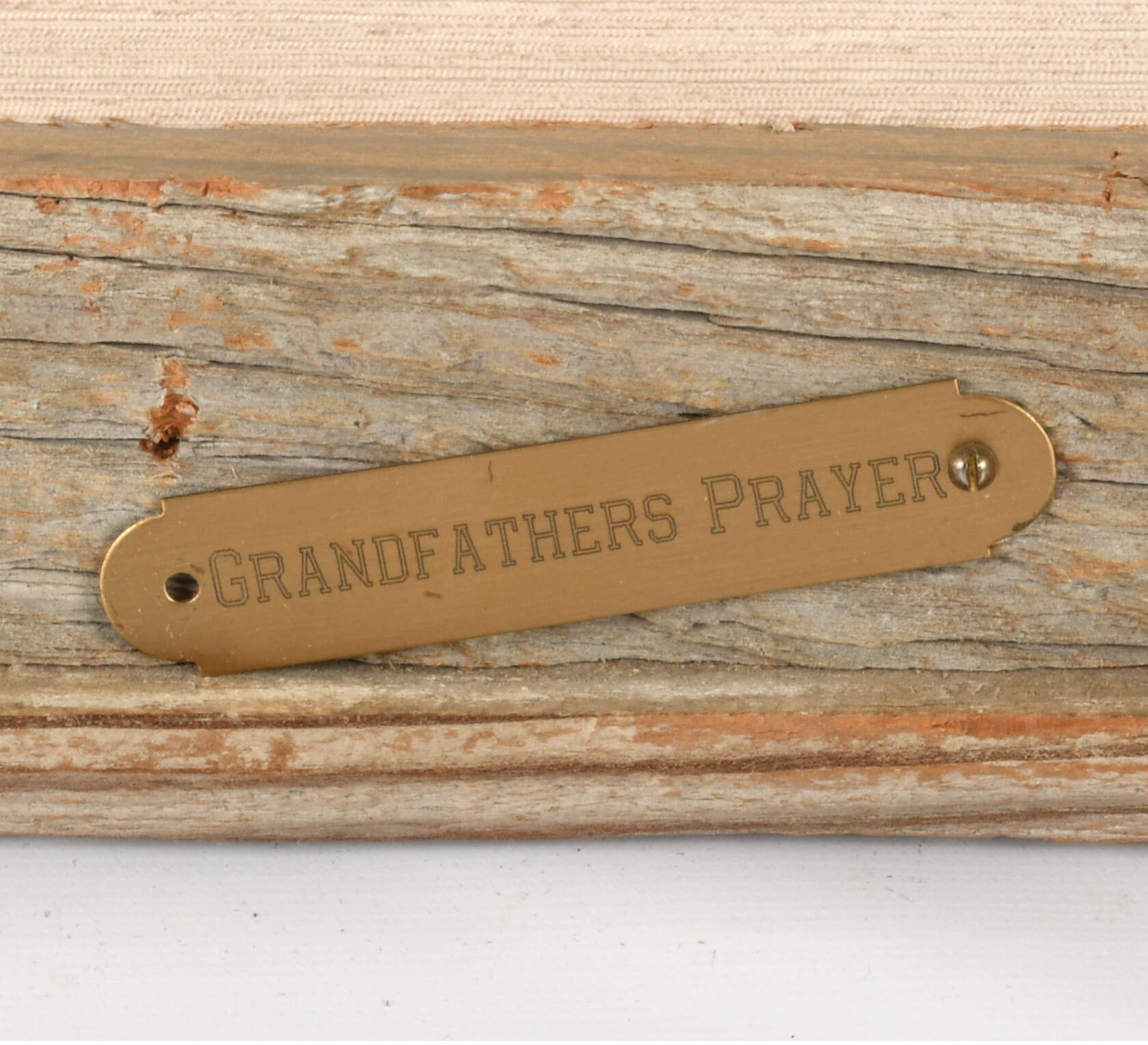 Framed Signed Cameron Blagg "Grandfather's Prayer" Lithograph-8
