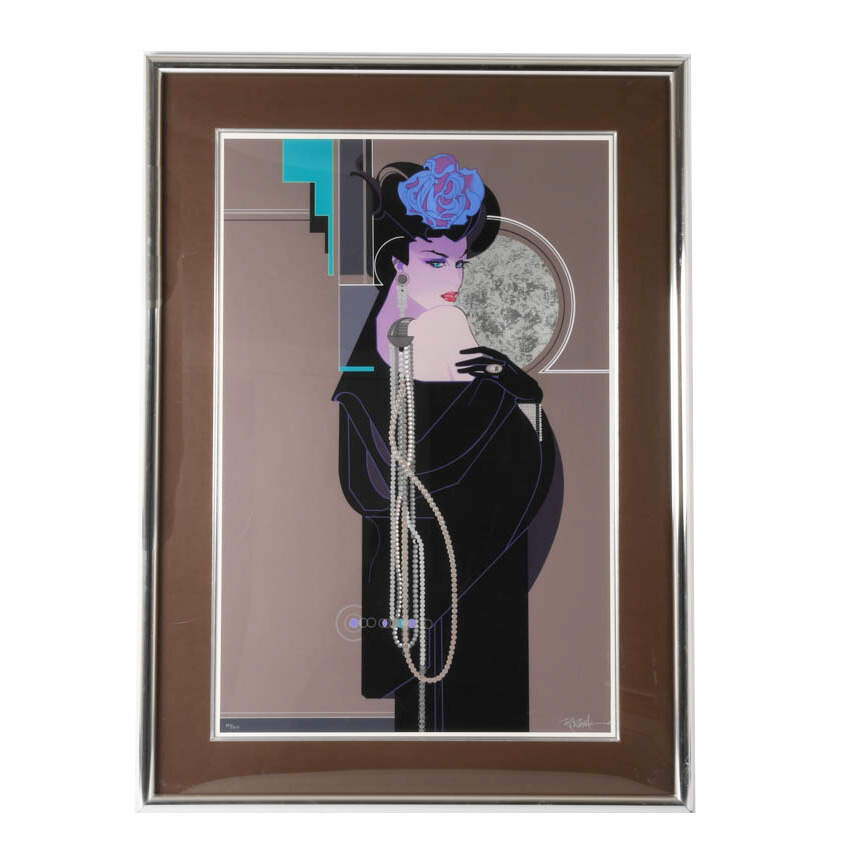 Framed Signed "String of Pearls" Lithograph by Robert Peak-1