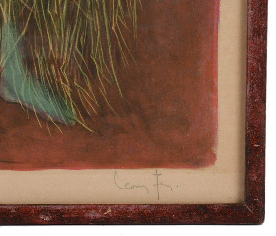 Framed Signed Leonor Fini "Ceres" Limited-Edition 90/90 Lithograph-6