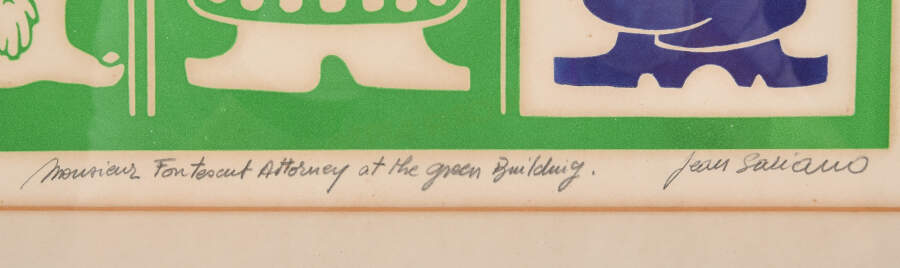 Jean Sariano "Monsieur Fontescut, Attorney, at the Green Building" Print-7