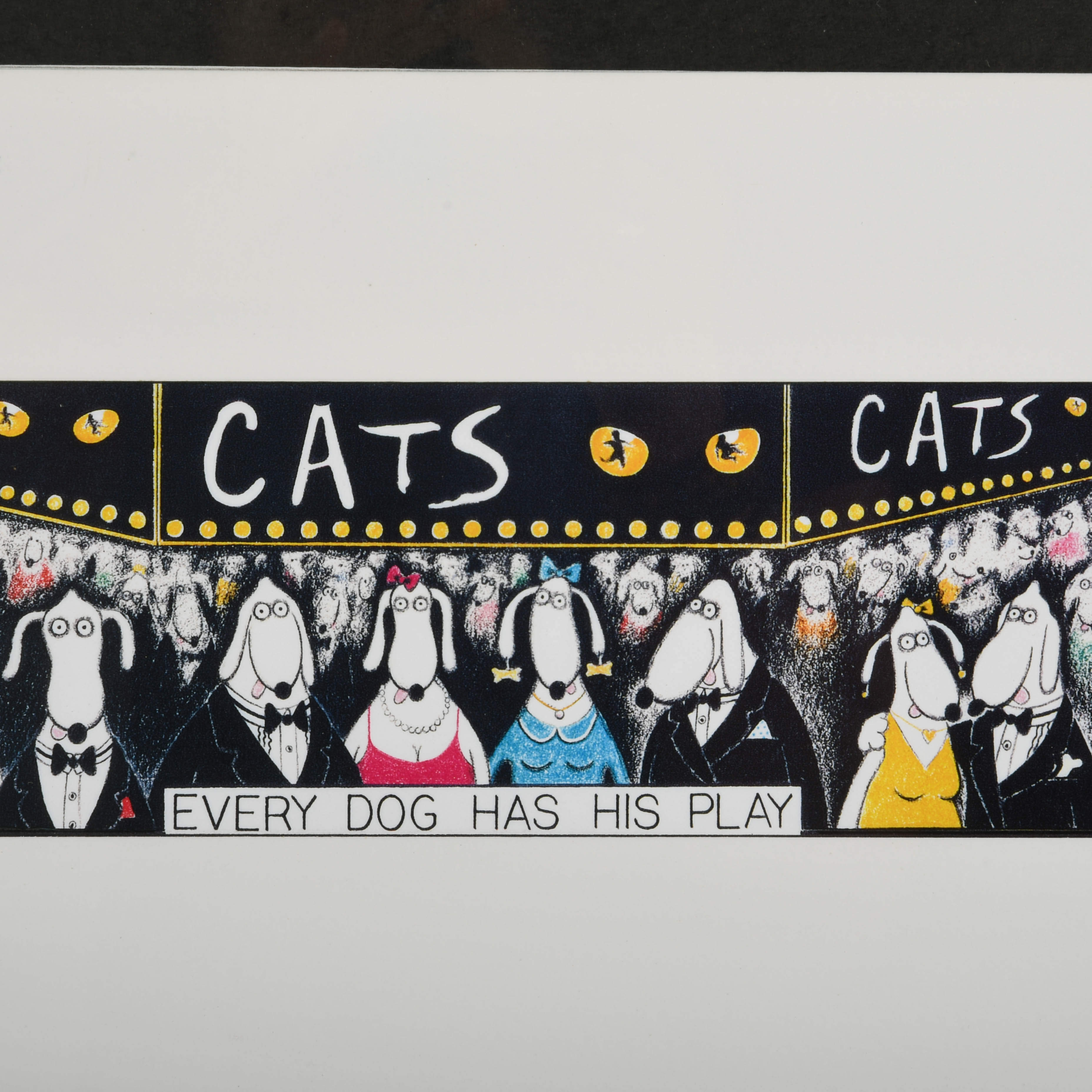Framed John Long "Every Dog Has His Play" Print-3