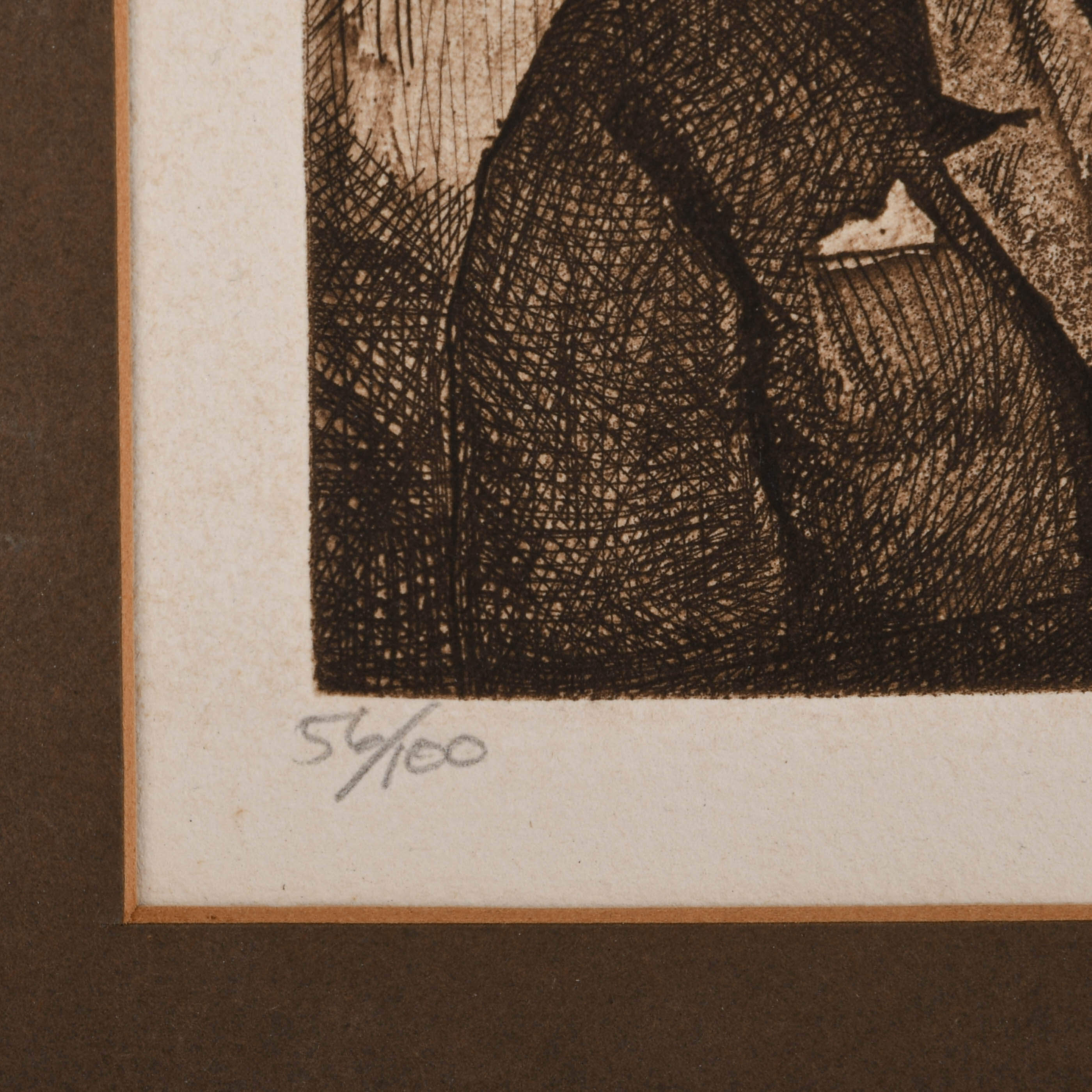 Signed Charles Bragg "Jury 1974" Limited-Edition 56/100 Lithograph-3
